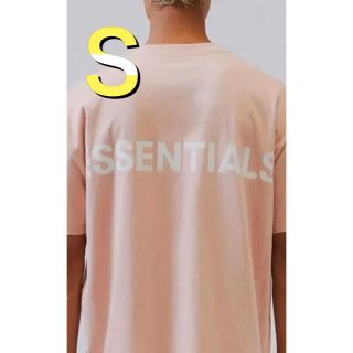 フィアオブゴッド(FEAR OF GOD)のFOG Essentials  エッセンシャルズ Ｔシャツ　ピンク　S(Tシャツ/カットソー(半袖/袖なし))