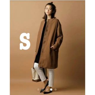 ユニクロ(UNIQLO)の桐谷美玲着用⭐️ハイブリッドダウンコクーンコート　Sブラウン(ダウンコート)