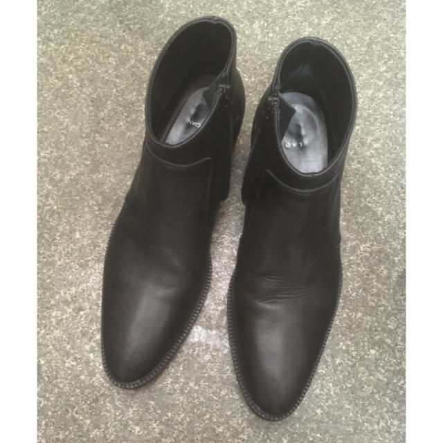 LAD MUSICIAN(ラッドミュージシャン)のlad  musician ヒールブーツ　黒　42 サイドジップ メンズの靴/シューズ(ブーツ)の商品写真