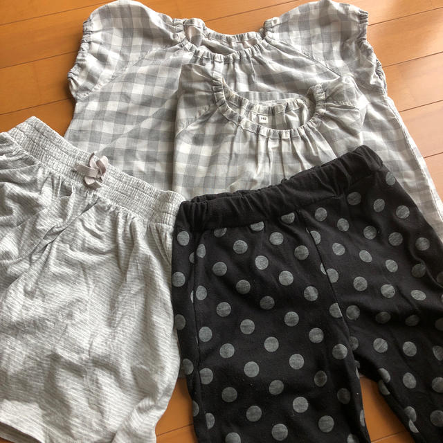 MUJI (無印良品)(ムジルシリョウヒン)のキッズ夏服130.140センチ　まとめ売り キッズ/ベビー/マタニティのキッズ服女の子用(90cm~)(その他)の商品写真