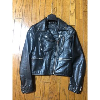 DIESEL♦︎16AW/ダブルライダースジャケット/xs/牛革/BLK-