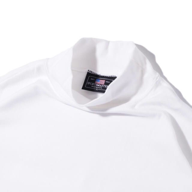 1LDK SELECT(ワンエルディーケーセレクト)の値下げ  Lサイズ  ENNOY MOCK NECK TEE  WHITE メンズのトップス(Tシャツ/カットソー(七分/長袖))の商品写真