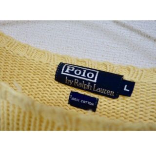 POLO RALPH LAUREN   ラルフローレン ニット セーター 希少カラー 黄色