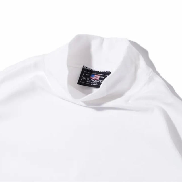 メンズennoy  MOCK NECK TEE WHITE  XL