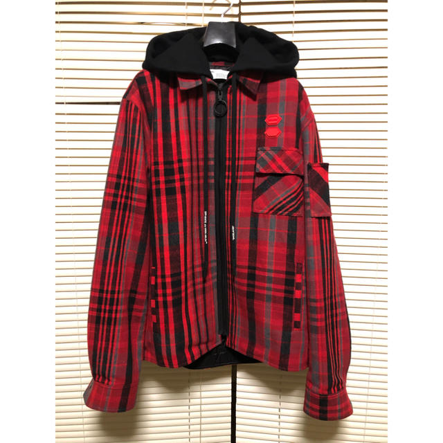 ☆19AW OFF WHITE フランネルブルゾンM | www.yokecomms.com