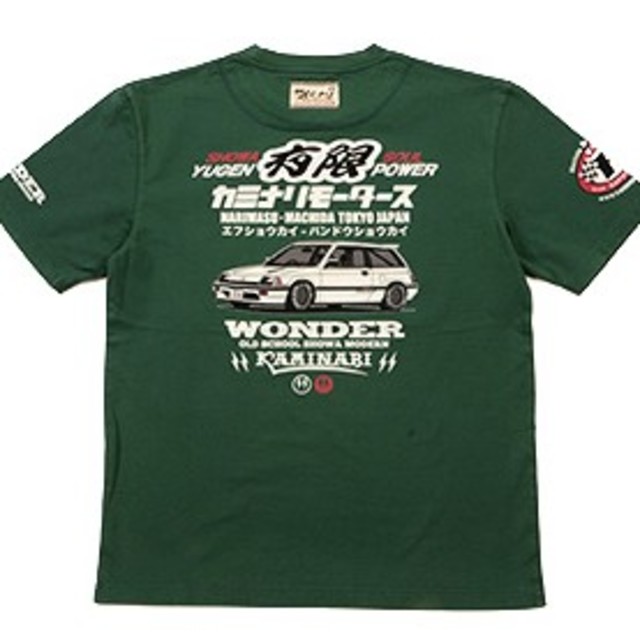 TEDMAN(テッドマン)のｶﾐﾅﾘﾓｰﾀｰｽ/ｼﾋﾞｯｸ/Tｼｬﾂ/緑/kmt-203/ﾃｯﾄﾞﾏﾝ メンズのトップス(Tシャツ/カットソー(半袖/袖なし))の商品写真