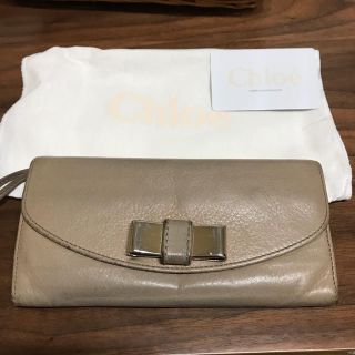 クロエ(Chloe)のクロエ　長財布　リリー　used レザー(財布)