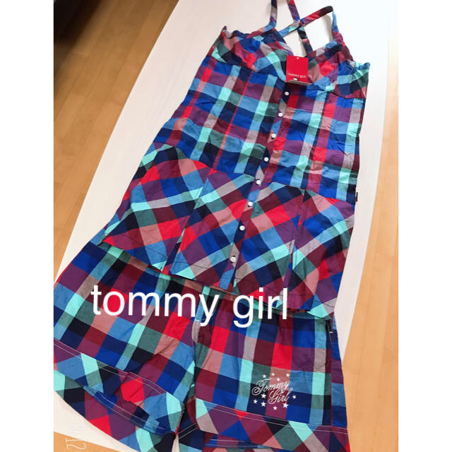 tommy girl(トミーガール)のtommy girl❤︎ チェックキャミ＆ショーパン セットアップ 新品 レディースのトップス(キャミソール)の商品写真