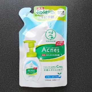 ロートセイヤク(ロート製薬)のメンソレータム アクネス 薬用ふわふわな泡洗顔 つめかえ用(140ml)(洗顔料)