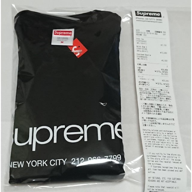 お手頃価格 Supreme 最終在庫 - Supreme Shop 新品 Mサイズ 黒 Black Tee Tシャツ/カットソー(半袖/袖なし)