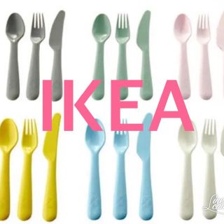 イケア(IKEA)の♡ 新品♡匿名配送♡ colorful カトラリー♡18点セット♡ 送料無料(カトラリー/箸)