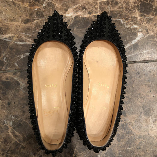 Christian Louboutin(クリスチャンルブタン)のルブタン　フラットシューズ34 レディースの靴/シューズ(バレエシューズ)の商品写真