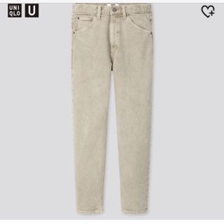 ユニクロ(UNIQLO)のuniqlo u スリムテーパードアンクルジーンズ　グリーン　2020ss 22(デニム/ジーンズ)