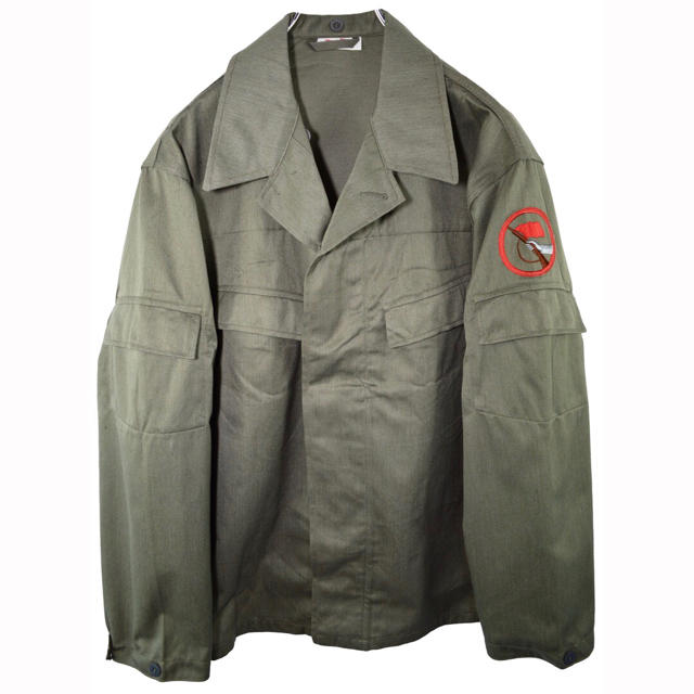 注目ショップ・ブランドのギフト No.1171 “Vintage”東ドイツ軍 ビンテージBDU シャツジャケット ミリタリージャケット