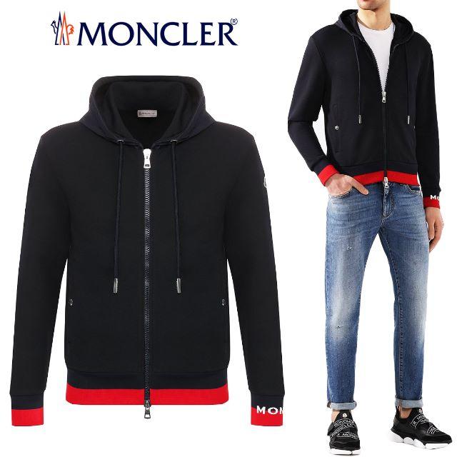 専用 18 MONCLER  ZIPUP HOODIEパーカー スウェットXL