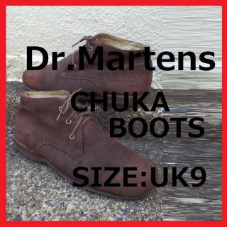 ドクターマーチン(Dr.Martens)の【 ドクターマーチン 】3ホール・スエードチャッカブーツ ブラウンUK9(ブーツ)