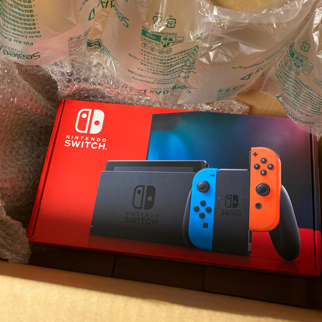 任天堂ニンテンドースイッチ　本体　ネオンブルー　バッテリー強化