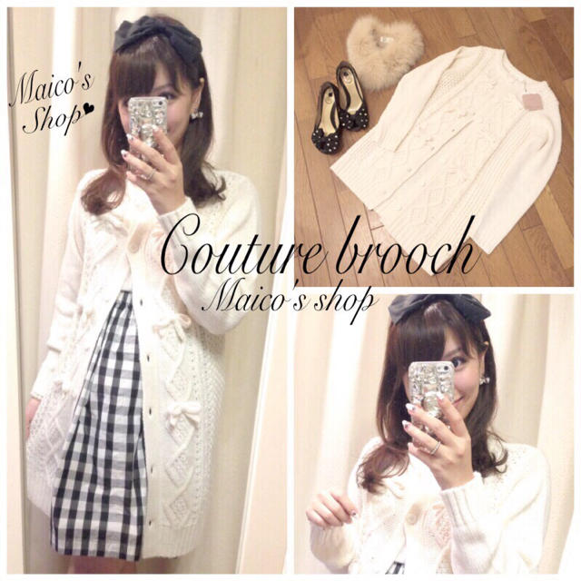 anatelier(アナトリエ)の今期♡完売Couture brooch レディースのトップス(カーディガン)の商品写真