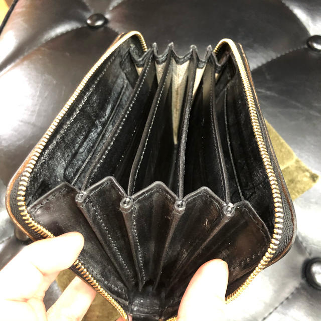 GLENROYAL(グレンロイヤル)のGLENROYAL  dividers ジャバラ 財布 黒 ハンドメイドのファッション小物(財布)の商品写真