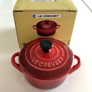 ルクルーゼ(LE CREUSET)のルクルーゼ  プチココット チェリーレッド❤️オマケ付き♪ lecreuset(食器)