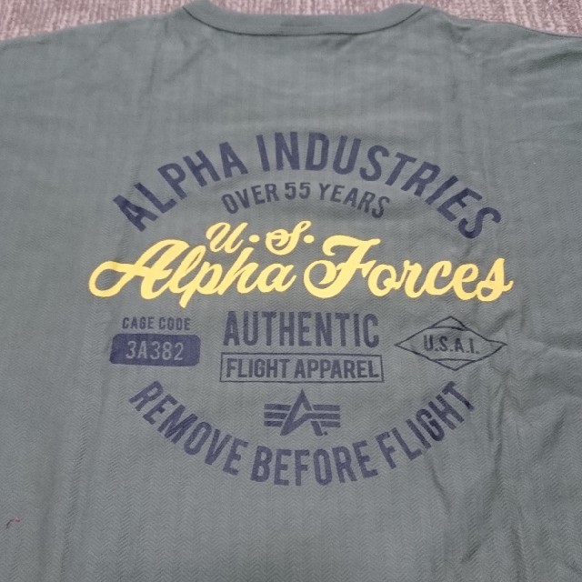 ALPHA INDUSTRIES(アルファインダストリーズ)の大きいサイズ ALPHA 半袖Tシャツ 4L メンズのトップス(Tシャツ/カットソー(半袖/袖なし))の商品写真