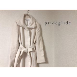 プライドグライド(prideglide)の【冬コートセール中】prideglide ラビットファーコート　ホワイト(ロングコート)