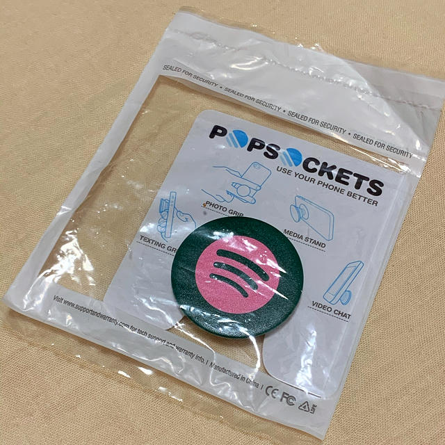 spotifyコラボ POPSOCKETS(非売品 / 新品) スマホ/家電/カメラのスマホアクセサリー(その他)の商品写真