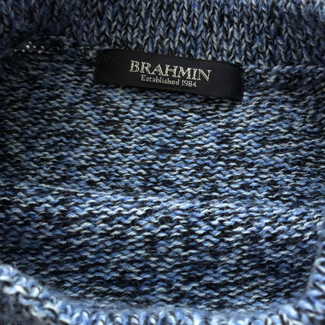 BRAHMIN(ブラーミン)のBRAHMIN ニット　ブルー　霜降り レディースのトップス(ニット/セーター)の商品写真