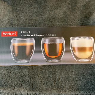 ボダム(bodum)のBODUM ボダム グラス 250ml×6 (6個セット)新品(グラス/カップ)