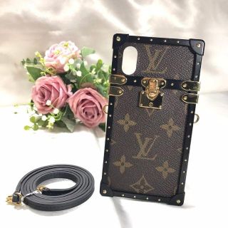 ルイヴィトン(LOUIS VUITTON)のルイヴィトン　美品☆　アイトランク　ストラップ付き　iPhone X(iPhoneケース)