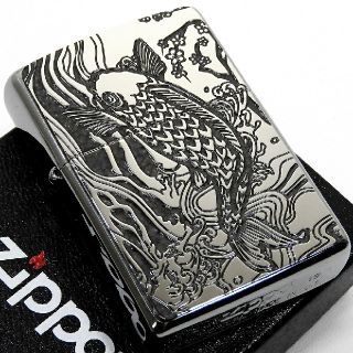 ジッポー(ZIPPO)の(送料込み)ZIPPO◇両面別柄◇昇鯉◇新品◇ ジッポ(タバコグッズ)