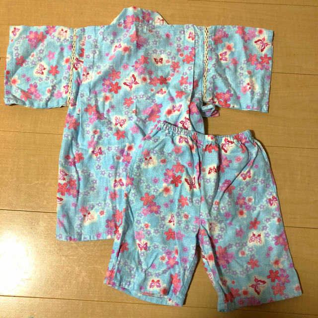 甚平　100 キッズ/ベビー/マタニティのキッズ服女の子用(90cm~)(甚平/浴衣)の商品写真