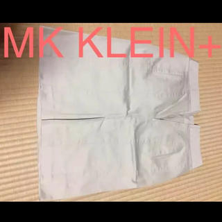 エムケークランプリュス(MK KLEIN+)のMK KLEIN+ スカート タイトスカート スリット ベージュ(ひざ丈スカート)