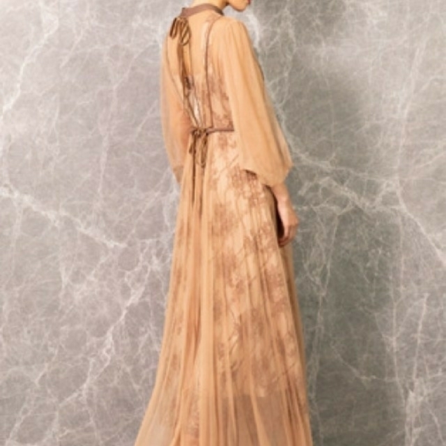 FRAY I.D(フレイアイディー)のフレイアイディー チュールレイヤード ドレス レディースのワンピース(ロングワンピース/マキシワンピース)の商品写真
