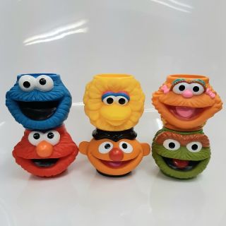 セサミストリート(SESAME STREET)の【新品･未使用】セサミストリート キャラクター フェイス型マグカップ 6個セット(その他)