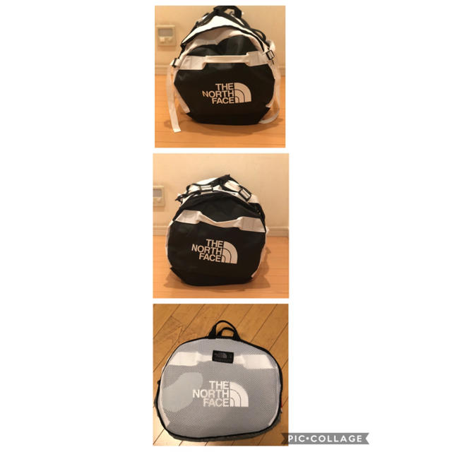 THE NORTH FACE(ザノースフェイス)のザノースフェイス　ダッフルバッグLサイズ　ホワイト×ブラック メンズのバッグ(バッグパック/リュック)の商品写真