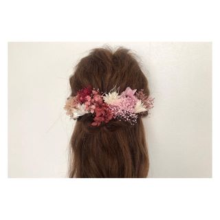 ヘアアクセサリー  髪飾り　ドライフラワー（aikooo723）(ヘアアクセサリー)