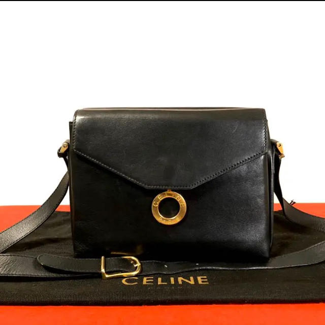 数回のみの使用ですので綺麗ですT1211 美品☆ セリーヌ CELINE ショルダーバッグ ヴィンテージ