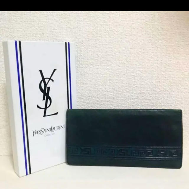 【SAINT LAURENT】サンローラン　グリーン長財布