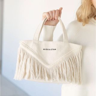 アリシアスタン(ALEXIA STAM)のALEXIA STAM V Long Fringe Small Tote Bag(ハンドバッグ)