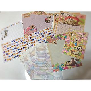 ディズニー(Disney)の【美品】チップとデール レターセット(カード/レター/ラッピング)