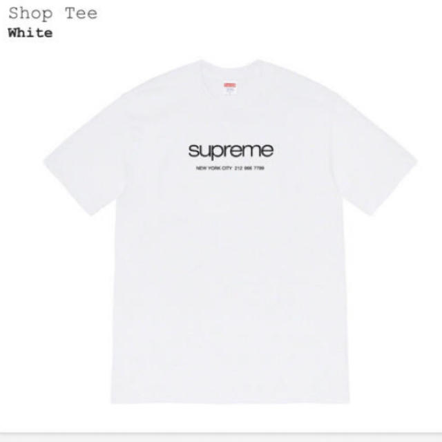 20ss  supreme shop tee  S