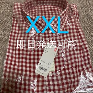 ユニクロ(UNIQLO)の必見❷UNIQLO☆新品☆ プレミアムリネンチェックシャツ　XXL(その他)