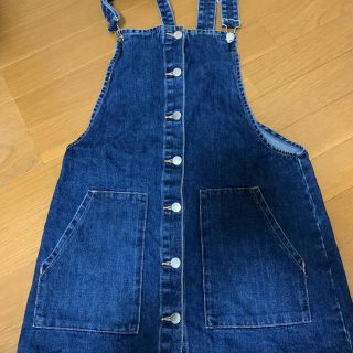 ザラ(ZARA)のZARA デニム　サロペット　スカート  (サロペット/オーバーオール)