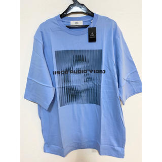 アズールバイマウジー(AZUL by moussy)のモザイクフォトクルーネック半袖ビッグT AZUL メンズ　S(Tシャツ/カットソー(半袖/袖なし))
