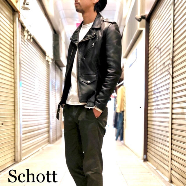 schott(ショット)のSchott ショット ライダース ワンスター 613UST トールタイプ メンズのジャケット/アウター(ライダースジャケット)の商品写真