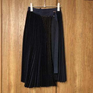 サカイ(sacai)のsacai サカイウールプリーツスカート(ひざ丈スカート)