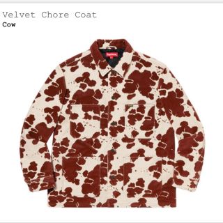 シュプリーム(Supreme)のSupreme Velvet Chore Coat  Cow  Sサイズ(カバーオール)