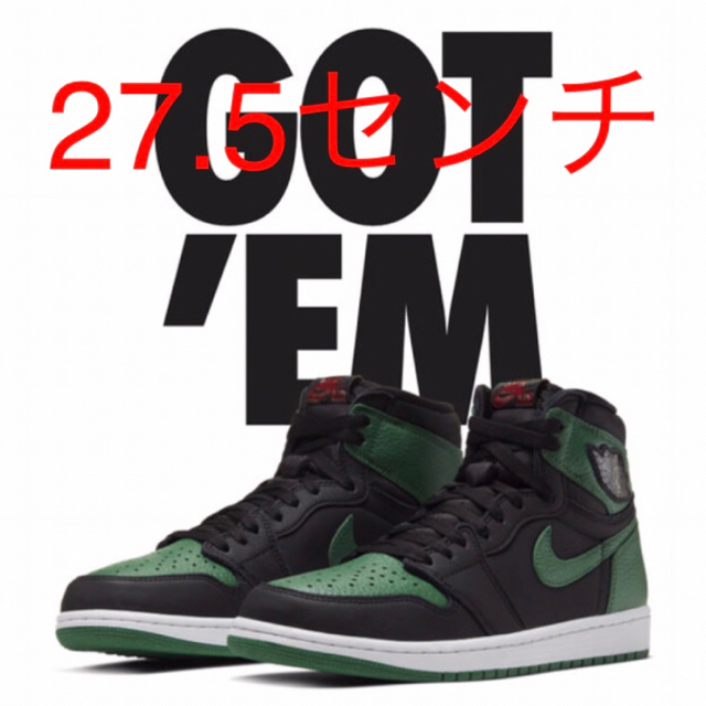 27.5センチ NIKE AIR JORDAN 1 RETRO HIGH OG靴/シューズ