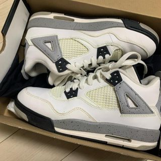 ナイキ(NIKE)のNIKE AIR JORDAN4 ナイキ エアジョーダン4白セメントOG24CM(スニーカー)